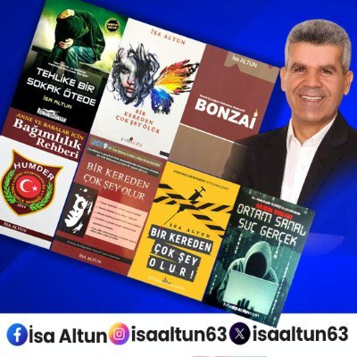 https://t.co/eT1oSWnI1r İmtiyaz sahibi
https://t.co/H3cbiulY02 İmtiyaz sahibi
'E. Narkotik Polisi.
Adli Bilişim Suçları Yazarı.
instagram: isaaltun63