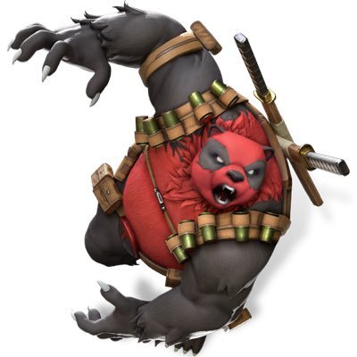 A version of Deadpool as a giant panda. specializes in endangering his foes. armed with Kitanas, Grenade Launcher, and of course his claws. eats Bamboo #MVRP