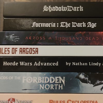 I talk about RPGs,do reviews and look at things in the hobby space that interest me. Can be contacted at foxxofrpg@gmail.com
https://t.co/CiNqGQju1a