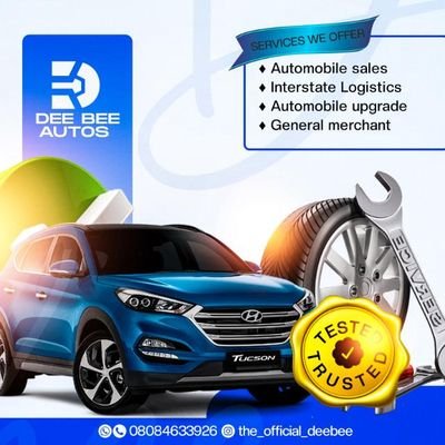 Automobiles Plug, Deals in Brand new, Foreign used and Clean Nigerian used Cars) 🚘🚖
IG: @autosbydeebee
📞: 08084633926 ( call or whatsapp)