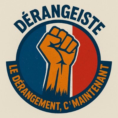 presencederange's profile picture. Emmerder le système, rétablir la souveraineté des peuples
Contre l'extrême centre macroniste.
Contre l'extrême droite raciste.
Contre l'extrême gauche wokeiste.