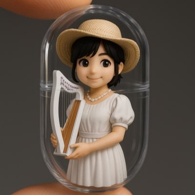 ハープを弾く人のオブジェ ハープを弾く人のオブジェ 日本ハープ協会 (@harpkyokai) / X