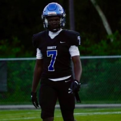 Class of 2028 Trinity Christian Academy DB/Athlete God🙏🏽, Education✍🏽, Family 💙, Football🏈, Student Athlete GPA-3.29 Romans8:28 Football /Track 5’8 160Ibs
