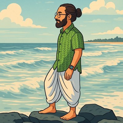 JaganDevanathan's profile picture. Born to an assiduous mom & scholarly dad, raised on Vedas, baffled by Vedanta—spiritually rooted yet torn between sports, shows & geopolitics.