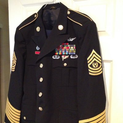 A once proud high ranking enlisted Soldier ( Command Sergeant Major) reduced to rubble
