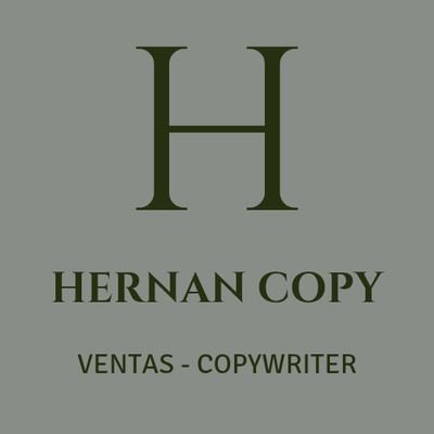 Hernancopy's profile picture. Soy experto en ventas y copywriter profesional, ayudo a marcas y emprendedores vender mas mejorando sus estrategias comerciales en todos sus canales de ventas.