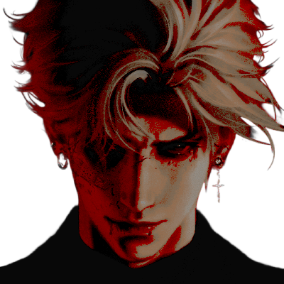 voxscelus's profile picture. HERE ⠀PITY ⠀LIVES ﹔⠀⠀ ⠀⠀ ⠀⠀ ⠀⠀ ⠀⠀ ⠀ ⠀ ⠀⠀ ⠀⠀ ⠀ ⠀ ⠀⠀ ONLY ⠀⠀WHEN ⠀⠀IT'S ⠀⠀𝗗͟𝗘͟𝗔͟𝗗͟.⠀⠀⠀⠀⠀⠀ ⠀⠀ ⠀⠀⠀⠀⠀⠀⠀⠀