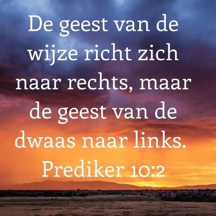 Vrede op aarde, dat zou mooi zijn.