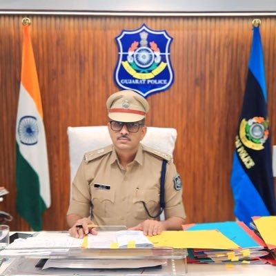 V.K.Nayi, Superintendent of Police, Patan. For any emergency #Dial100