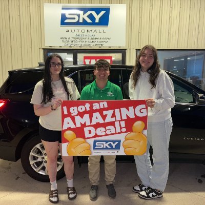 Car sales consultant @ Sky Auto Mall, In Center Point, IA.
Text me for the best deal in Iowa! 319-538-6794