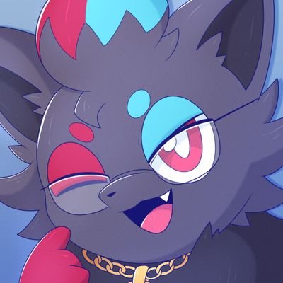 BluuZorua's profile picture. Hello I'm Tsukiya but call me Zorua if you like!   pfp by: @USV_02
✨He/Him | ESFP-T | 22 | SFW | Pokéfur/Furry | Zorua
 Slashco Volunteer | VRChat