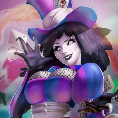 🚫AI 🔞
An eldritch raven woman, gone mad as a hatter!
Oshi Mark🐦⬛🎩🫖
PfP by: @Moboro123_
Banner by: @thedarkcartoon
Founder of: @WUNDERLANDartz & @VTeaGroup
