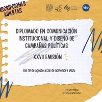 Diplomado en Comunicación Institucional (@diplomadocomiis) 's Twitter Profile Photo Diplomado en Comunicación Institucional (@diplomadocomiis) 's Twitter Profile Photo