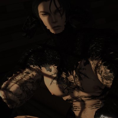 FFXIV , some pics , old enough to know better, Au-ra and Hrothgar, DPS main. collabs closes