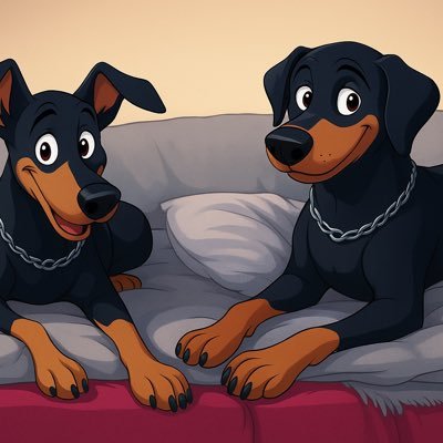Ballsüchtige Doberdame mit Flausen im Kopf, @silver3star als Frauli & der 💙 Hundefamily mit @Bordeauxdogge2, @Rocky10586118, @schmusedogamos, @sherlocksnoopd1
