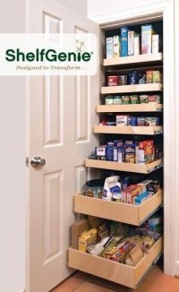 ShelfGenie of Long Island is your source for custom designed, built and installed Glide-Out™  shelving solutions for any existing cabinet or closet in the home.