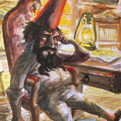 Dessinateur qui devrait dessiner. Les Gnomes continueront jusqu'à amélioration du moral.