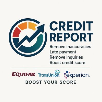I have fix credit report, remove inquiries, late payments, collections, charge off, full credit sweep, remove negativity in report and boost credit score.