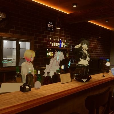 VRC内のイベントにて開催決定
水曜限定少数初心者でも安心安全なコミニュケーションBAR。
主催時間は、22時から23時まで。アフターサービスは、23時から23時30分まで。
#VRChat始めました #BAR綺羅星