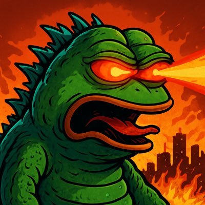 Pepezilla is what happens when Pepe touches the nuke button