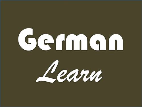 Learn German a little each day! Save time and $$$ with my German course! See URL above.