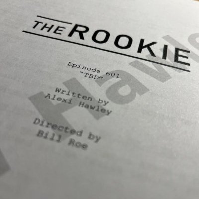 Posting The Rookie Season 1 script excerpts. New episode every Tuesday. Transcribed by @romantashas