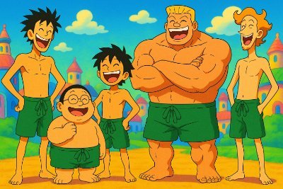 5Guys759620's profile picture. 5 Guys. Infinite Vibes.
Guys in green shorts, 5 friends in a pastel world, laughs in colored dreams.