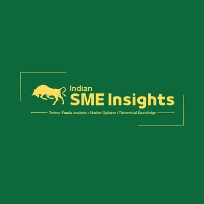 💹 SME investor
📈 Techno-Funda analysis of SMEs
🧾 Not SEBI certified - no buy/sell recos