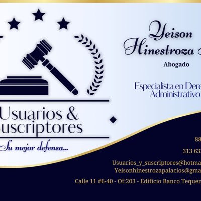 Unilibre- Abogado Especialista Derecho Administrativo de la Universidad Pontificia Bolivariana.