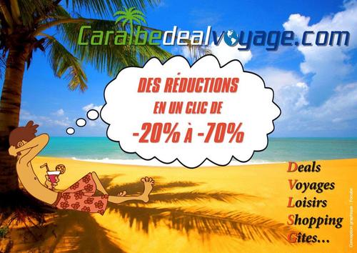 Nous vous proposons les meilleurs deals pour voyager  dans la Caraïbe, des loisirs multiples, des sites d'exception et du shopping  à des prix inédits...