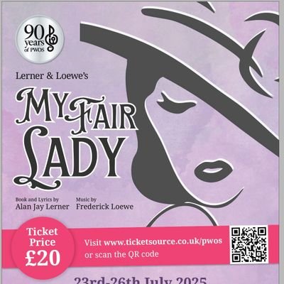PWOS_amdram's profile picture. ✨PWOS Musical Theatre for Petts Wood, Orpington and Sidcup✨ 
Next Project: My Fair Lady 2025 for our 90th birthday year!

Email: pwosdigital@gmail.com