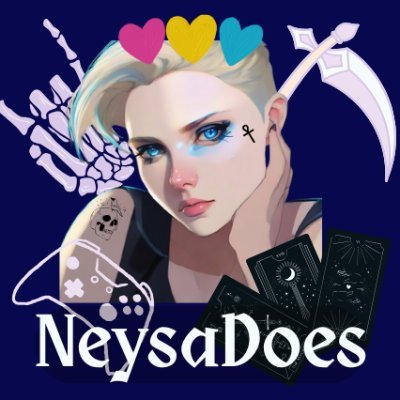 NeysaDoes's profile picture. any pronouns

Content found within may include the following themes: autistic. exmo. enby. poly. pan. cosplay. books. games. ttrpgs. doggoes. pro-humanitarian.