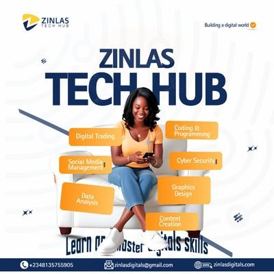 Zinlas Tech Hub is a digital empowerment hub equipping individuals with tech skills, creating jobs, and driving innovation in Africa’s digital economy.