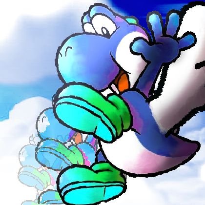 STARW0RLD2's profile picture. Soaring through Yoshi Island's skies, the Blue Yoshi arrives! || Parody acc not affiliated with Nintendo, banner by @FunkyDemonGal