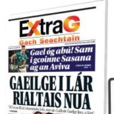 Nuacht, spórt & siamsaíocht ar líne gach lá i nGaeilge simplí. Bain triail as, bain sult as ... tiocfaidh feabhas ar do chuid Gaeilge i ngan fhios duit féin