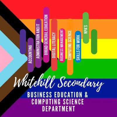 BECS Department @WhitehillSec | 📚 Mr Steenson, Mrs Irvin, Miss McBride, Miss McKay 💻 Mrs Copeland | 🧩 Passionate about L&T, MTV & Digital 🏳️🌈