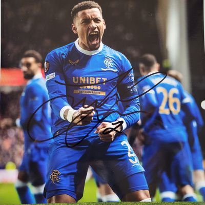 Collector of signed Rangers photos and shirts