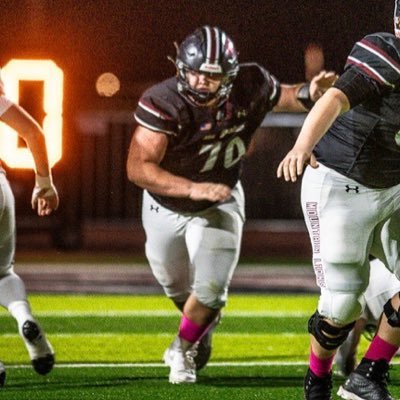 Three sport varsity athlete 🏈🤼♂️☄️ SHOTPUT STATE CHAMP! (56’1.5”) Bench: 335 Squat: 510 Clean: 285, OL/DL CLASS OF 2026, 3.7 GPA