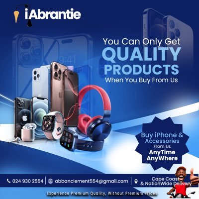 iAbrantie_'s profile picture. Buy your Quality but Affordable iPhones from Us   We are just a phone call away …. Call/ WhatsApp 0249302554