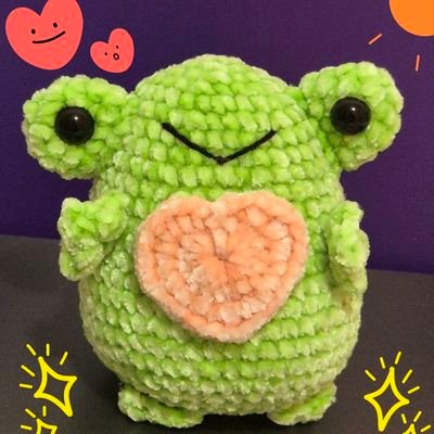 perfil para mostrar meus crochês fofos pro mundo | 26yrs | amo sapos 💚🐸