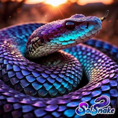 $SNAKE - SOLSNAKE slithering through Solana, seizing true gems in its grasp. Its fangs strike fear in scammers, an loyal holders find warmth in its embrace! 🐍