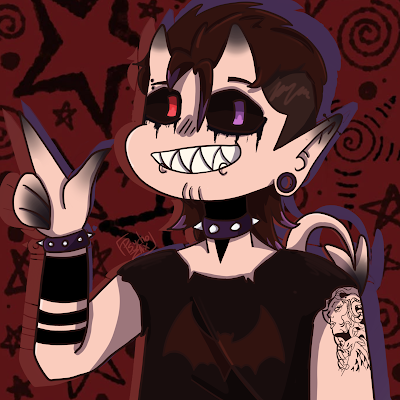 Psyzaxx's profile picture. ·:*¨༺ ♱✮♱ ༻¨*:·🦇Lvl.20 - infp -eng/nl 🏳️‍⚧️ ₊ ⊹
          🦇 Multi fandom artist ₊ ⊹
🦇 Cosplayer ₊ ⊹

                 🦇 Cracked at the craft ₊ ⊹
