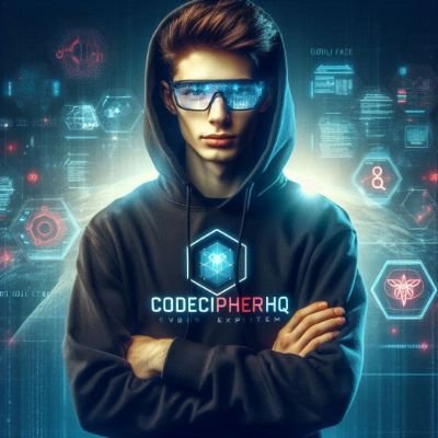 CodeCipherHQ's profile picture. Hi, I'm CodeCipherHQ!  A tech enthusiast passionate about secure coding, cryptography, and digital innovation. Let's explore the future of technology together