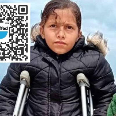 I am zikrayat, a mother of four. I have brain cancer, and my daughter has a foot injury. My house is completely destroyed. I have no source of income, and I ca