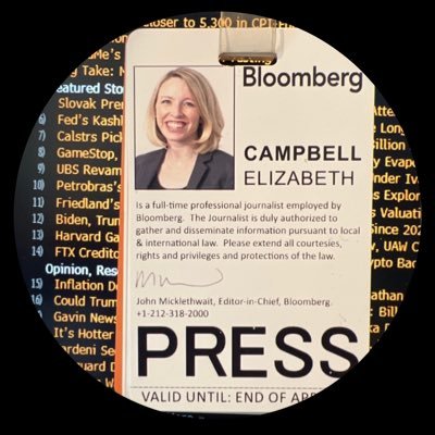 senior editor at Bloomberg News @business. Former Chicago Bureau Chief. Views are my own. Send tips to ecampbell14@bloomberg.net