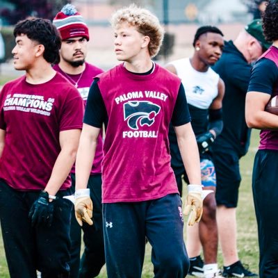 Football/Track | 2028 | @PalomaValley_FB | RB/WR/LB/SS | #23 | 5’11, 170 pounds | max bench 220 | 3.9 GPA | 40yd 4.7 |seanharrison2028@gmail.com