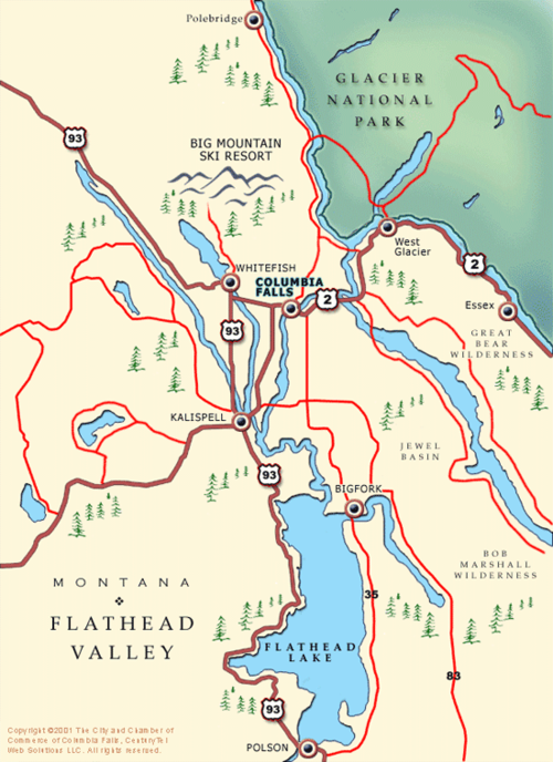 Tweeting about Columbia Falls Montana, the Gateway to Glacier National Park