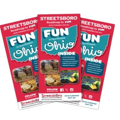 Located in Northeast Ohio, Streetsboro has affordable hotels, campgrounds, and world famous attractions and so much more!!