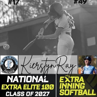 Dyer County High School C/O 2027 | Fury Premier 2027 - Triple Threat/OF | Top 25 National Slapper Hot List | kierstynray2027@gmail.com | 731-589-6012