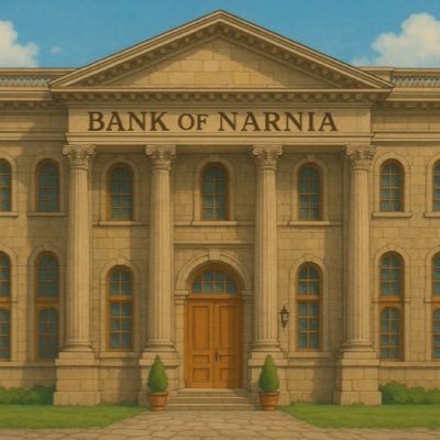 BankNarnia's profile picture. “Like most banks, it sported a magical wardrobe where you put money in, close the door and it vanishes.”